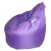 Round Pear - Violet with Fuschia piping Polyester